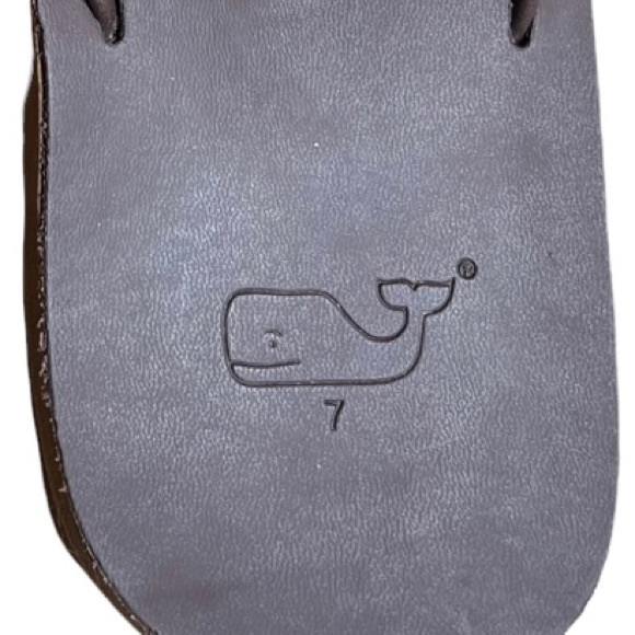 VINEYARD VINES Contoured Leather Flip Flops - Picture 3 of 7